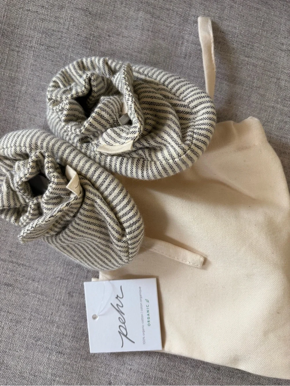 Baby Striped Cotton Booties - FREE w/ purchase - add to bundle